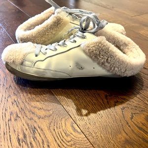 Golden Goose Deluxe Brand Superstar Shearling Slip Ons